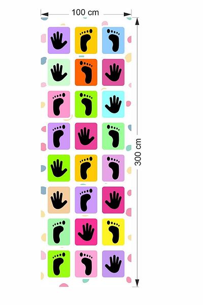 BENİMSER REKLAM Hand Foot Balance Game Tarpaulin 100X300 cm