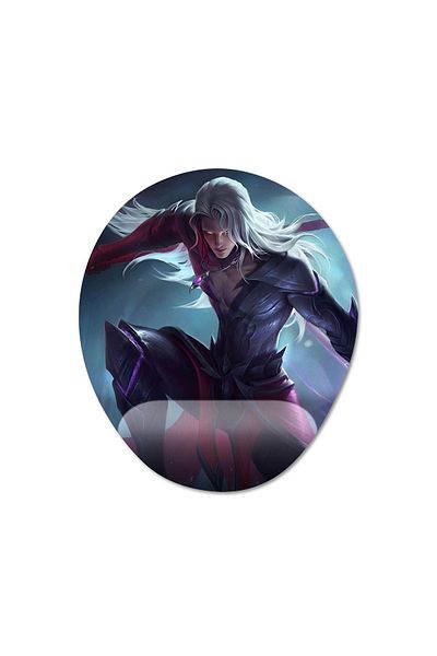 Pixxa Mobile Legends - موديل لوحة ماوس Arlott مع دعم للمعصم - بيضاوي واحد