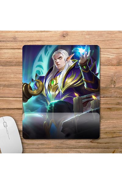 Pixxa Mobile Legends - موديل لوحة ماوس مع دعم للمعصم من Estes - 1