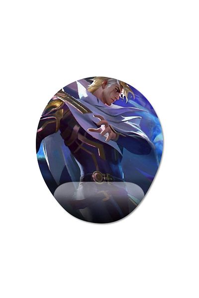 Pixxa Mobile Legends - موديل لوحة ماوس نولان مع مسند للمعصم - بيضاوي واحد