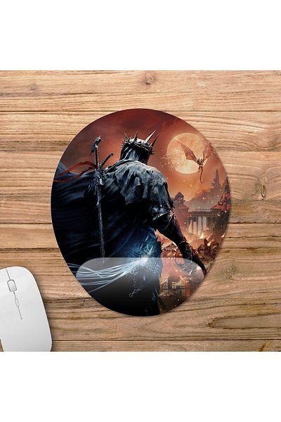 Pixxa موديل لوحة ماوس مدعومة للمعصم من Lords of the Fallen - 3 بيضاوي