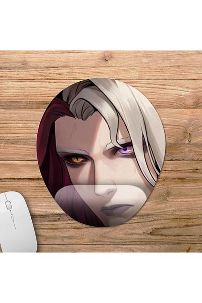 Pixxa Mobile Legends - موديل لوحة ماوس Arlott مع دعم للمعصم - 3 بيضاوي