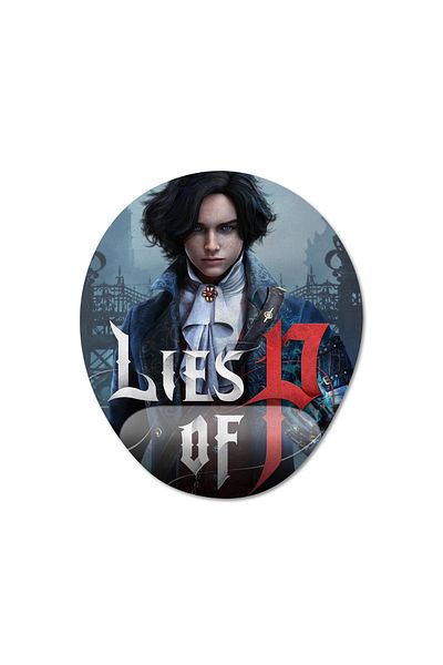 Pixxa موديل لوحة ماوس مع مسند للمعصم من Lies of P - 1 بيضاوي