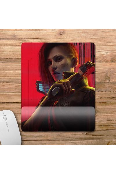 Pixxa Cyberpunk 2077: نموذج لوحة الماوس Phantom Liberty مع دعم المعصم - 2