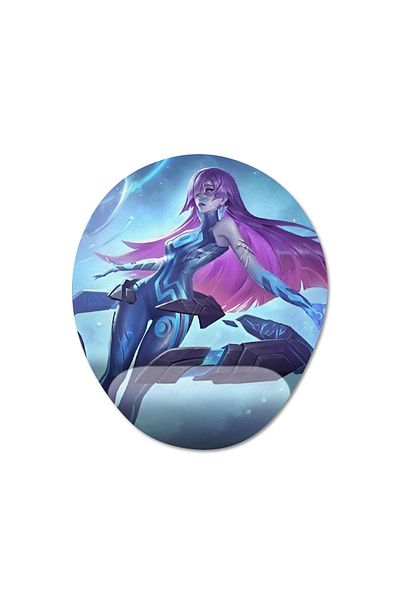 Pixxa Mobile Legends - موديل لوحة ماوس نوفاليا مع مسند للمعصم - بيضاوي واحد
