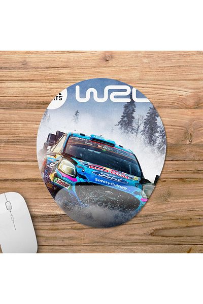 Pixxa موديل لوحة ماوس مع مسند للمعصم من EA Sports WRC - 2 بيضاوي