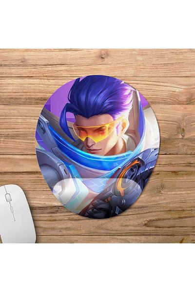 Pixxa Mobile Legends - موديل لوحة ماوس Granger مع مسند للمعصم - 2 بيضاوي