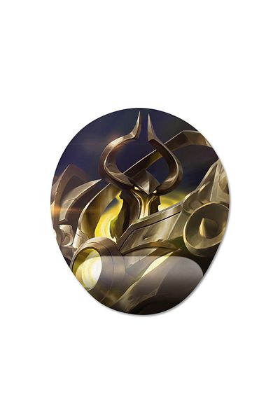 Pixxa Mobile Legends - موديل لوحة ماوس Uranus مع دعم للمعصم - بيضاوي واحد