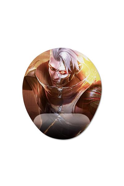 Pixxa Mobile Legends - موديل لوحة ماوس Granger مع مسند للمعصم - 3 بيضاوي