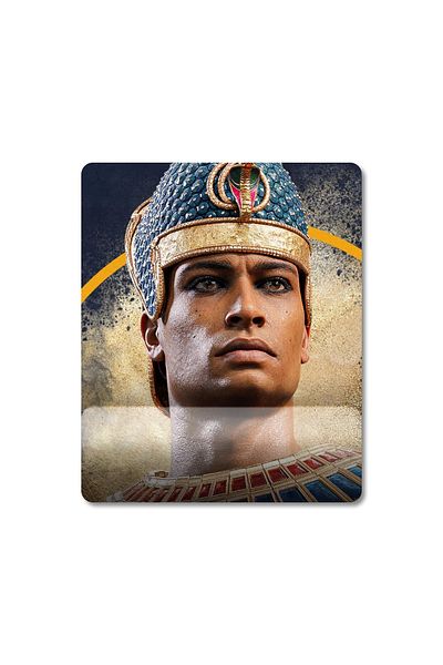 Pixxa Total War: موديل لوحة ماوس PHARAOH مع مسند للمعصم - 1
