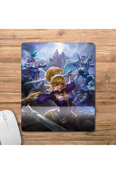 Pixxa Mobile Legends - موديل لوحة ماوس مع مسند للمعصم من Eudora - 4