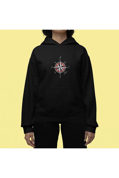 JDM Детски суичър с щампа Star Compass