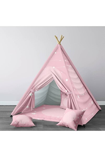 Lina Bebek, Çocuk Odası Minderli/Mindersiz Oyun Evi, Çadır Model 00042