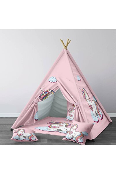 Lina Bebek, Çocuk Odası Minderli/Mindersiz Oyun Evi, Çadır Model 00074
