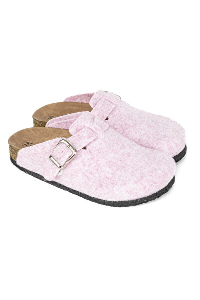TERLİKSABO Açık Pembe Keçe Mantar Terlik