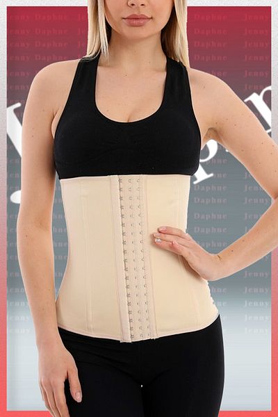 Jenny Daphne Strapless Maternity Corset Waist Support Firming Postpartum Strapless Latex Corset PF5002