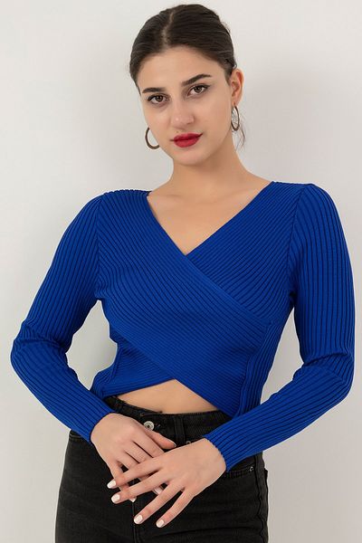 PULLIMM Bluză tricotată cu mânecă lungă la două piept ARD2557