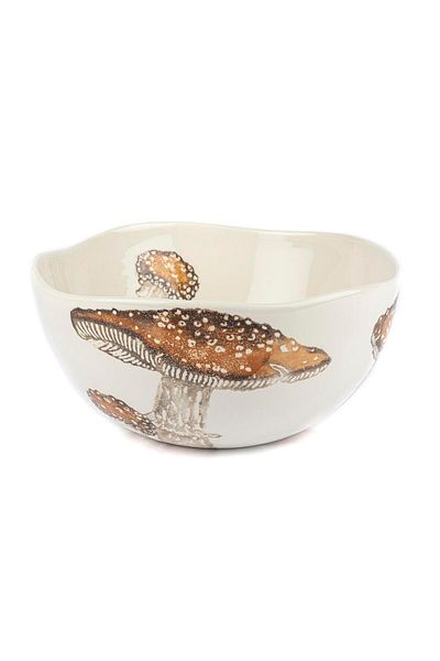 Mikasa Moor Amorphous Orange Mushroom Ceramic Bowl 31x14cm
