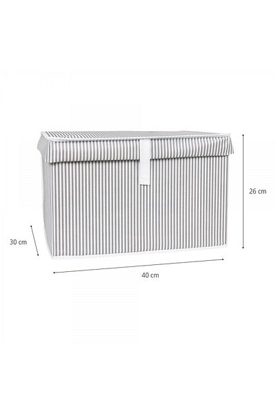 Pazar Kapısı 4 Pieces Gray Mini Size Multi-Purpose Organizer Box