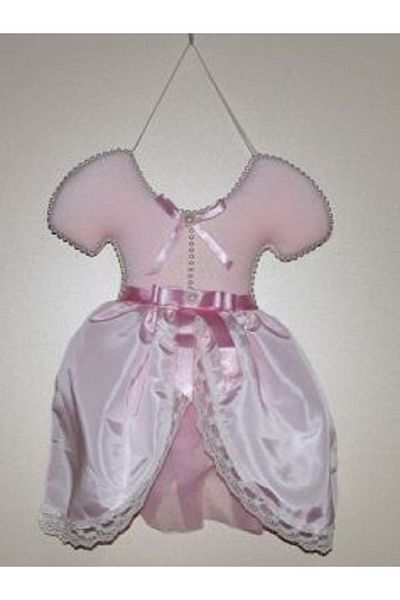 Kazanabil BABY GIRL IN BALLERINE OUTFIT DOOR DECORATION PINK