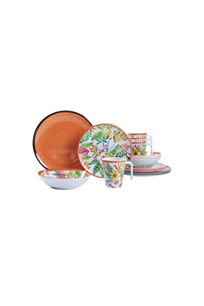 CAMPOUT Melamin Tabak Seti 16 Parça