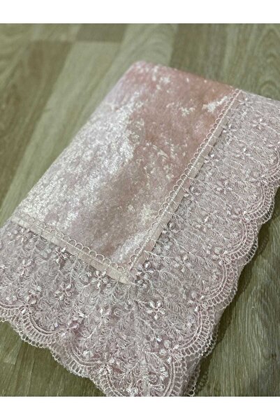Çt Çeyizci Tekstil Luxury Velvet Tablecloth - French Lace