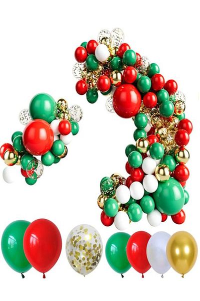 party mix Christmas Balloon Chain Christmas Balloons Set of 65