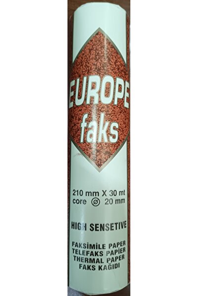 EUROPE Faks Kağıdı 210mmx30m Termal Faks Kağıdı