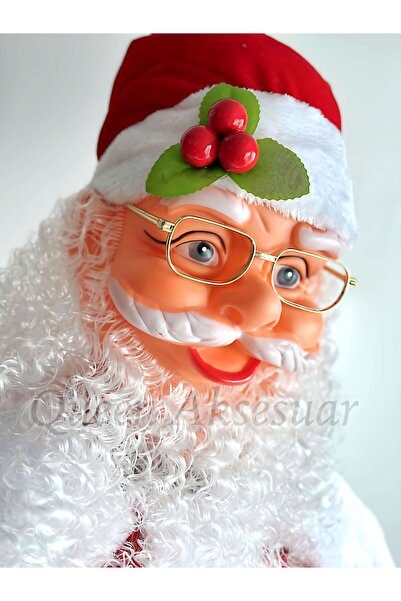 QUEEN AKSESUAR İthal lüks dev gerçek gibi oynayan dans eden şarkı söyleyen noel baba maskot organizasyon dekorasyon