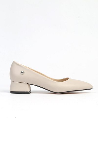 Pierre Cardin ® PC-52009-3478 Beige Skin-Women's Heeled Shoes