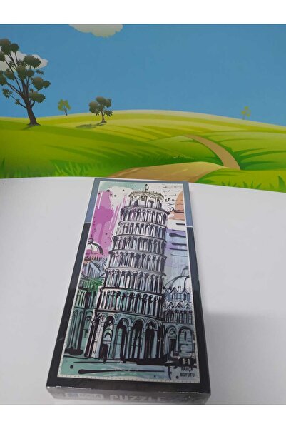 Parkkırtasiye PUZZLE PİİZA KULESİ RESİMLİ 128 PARÇA BOYUTU 15X33 CM DİR PARÇA...