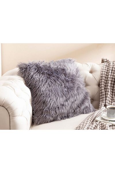 English Home Husa de perna Jade Plush 45x45 Cm Antracit