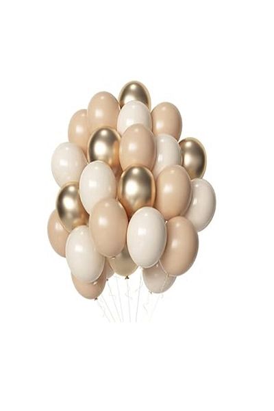 party mix Cream and Gold 25-Piece Balloon Set Birthday Balloon