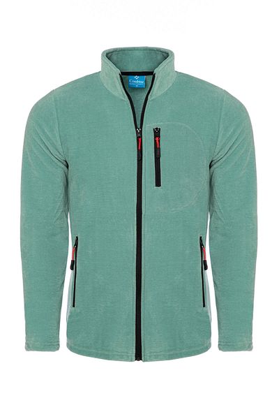 MAXIMILLIAN Men's Polar Cagla Color 3 Pocket Zippered Bato Collar Outdoor Fleece