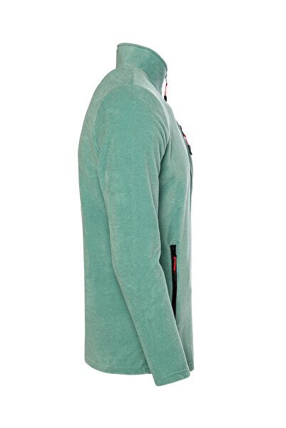 MAXIMILLIAN Ανδρικό φλις με 3 τσέπες με φερμουάρ και γιακά μπατό, εξωτερικό φλις