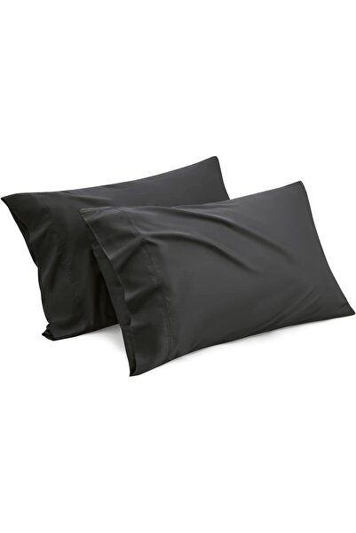 İzgi Concept Premium Black Covered Pillow Case Set 2 Pieces 50x70 Ranforce Fabric