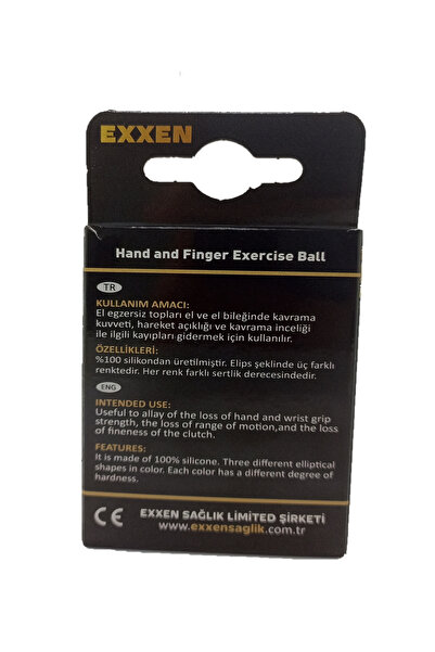 Exxen Premium Seri El Egzersiz Topu 4'lü , Sonrası El Egzersiz Topu, El Güçlendirme Topu