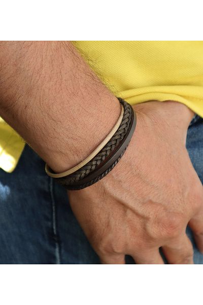 Ebsem - 100% Leather Men's Women's Bracelet Leather Band