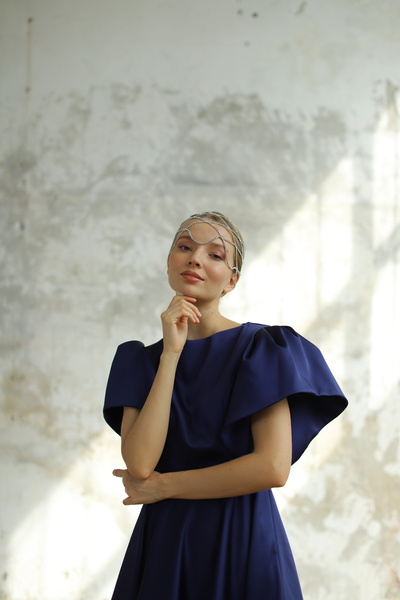 minel aşk Midi Boy Saten Elbise