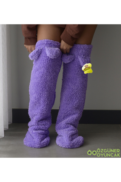 Canestar Plush Socks Welsoft Above Knee Room Socks Winter Sleeping Socks Foot Warmer Long Socks Plush Socks1