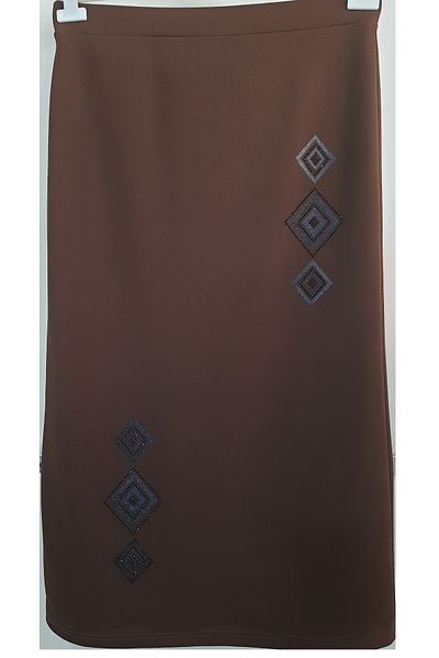 N.Y.YILDIZ STAR 1, CLASS SCUBA FABRIC FLEXIBLE LARGE SIZE PRINTED AND Rhinestone ELASTIC SKIRT