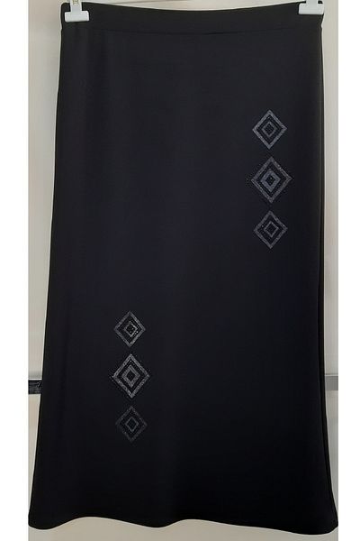N.Y.YILDIZ STAR 1, CLASS SCUBA FABRIC FLEXIBLE LARGE SIZE PRINTED AND Rhinestone ELASTIC SKIRT