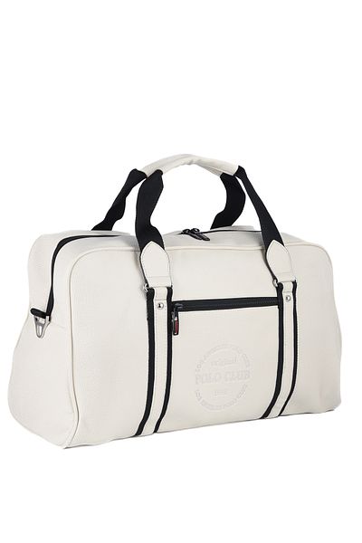 LOS ANGELES POLO CLUB Cream Unisex Sports And Travel Suitcase