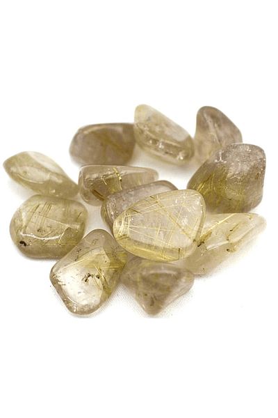 Tesbih Atölyesi Certified Timbil Model Gold Rutile Quartz Stone Necklace (Mini Size)