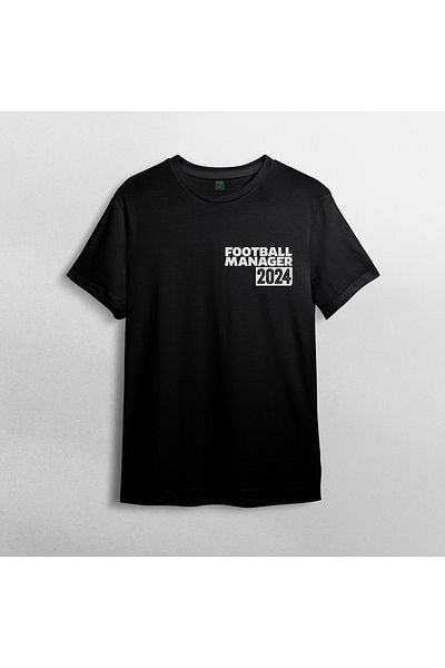 Pixxa Football Manager 2024 - FM 2024 100% Cotton Crew Neck T-Shirt Model - 3
