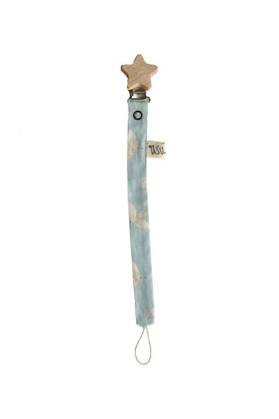 Asu Baby&Kids Freebird Blue Organic Cotton Pacifier Strap