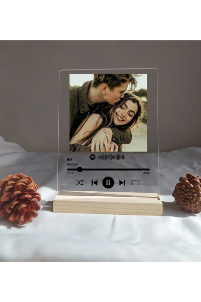 Kaya Baskı Spotify Barkodlu Plak Kişiye Özel , Sevgiliye Hediye Arkadaşa Hedi...