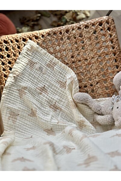 Asu Baby&Kids بطانية Freebird من القطن العضوي 4 طبقات من الموسلين