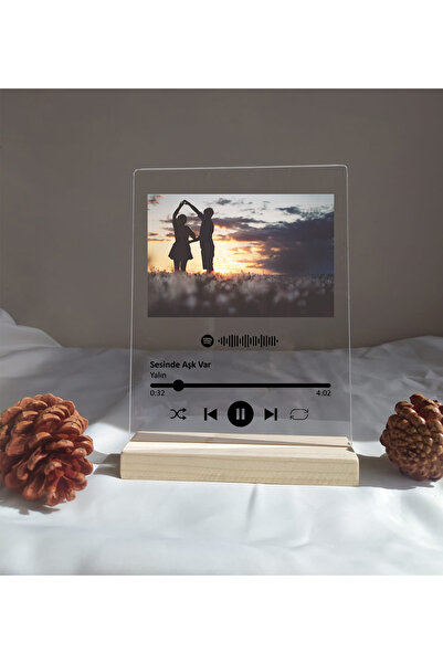 Kaya Baskı Spotify Barkodlu Plak Kişiye Özel , Sevgiliye Hediye Arkadaşa Hedi...