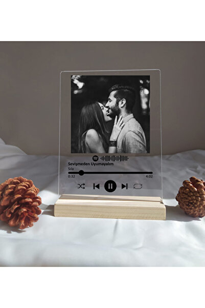 Kaya Baskı Spotify Barkodlu Plak Kişiye Özel , Sevgiliye Hediye Arkadaşa Hedi...